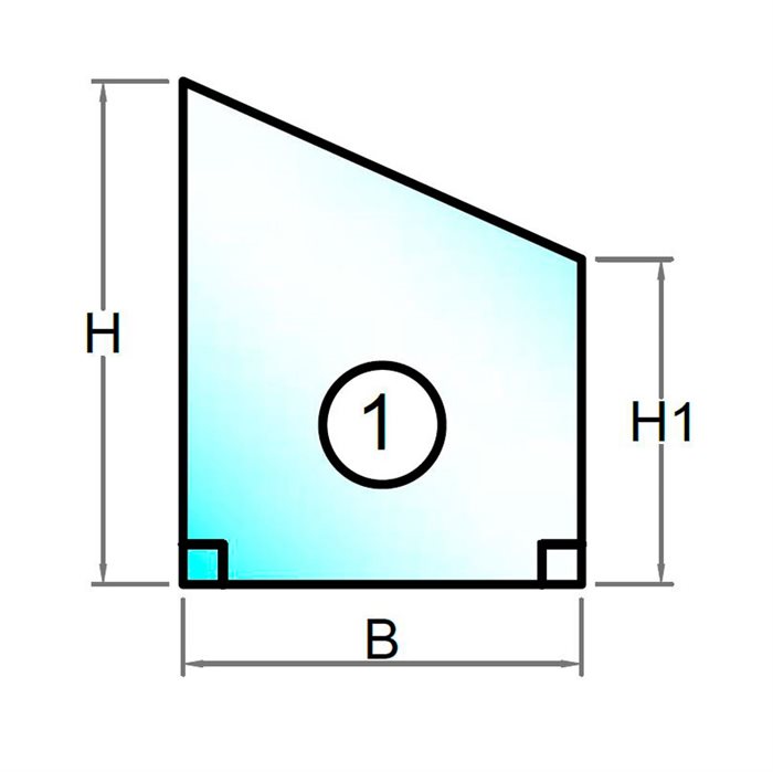2 lager Isolerglas med frostat råglas - Figur 1