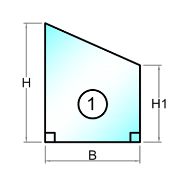 2-glas isolerglas med 4 mm härdat + 4 mm energiglas - Figur 1