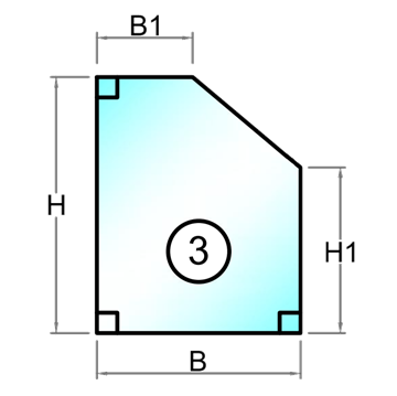 8 mm float glas - Figur 3