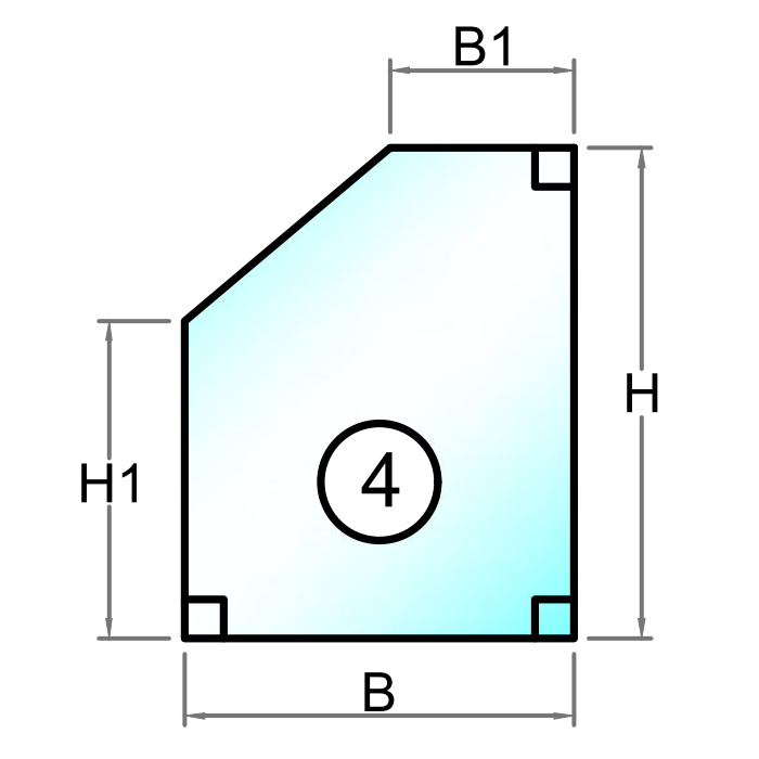 4 mm kaminglas på mål - skär i storlek - Figur 4