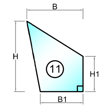 2-glas härdat isolerglas 2x4 mm - Figur 28