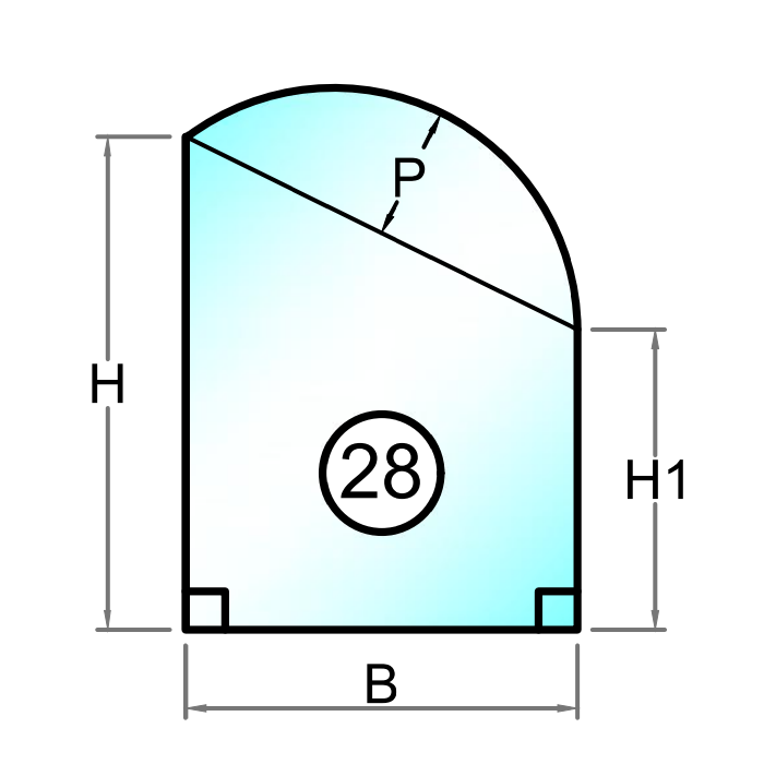 2-glas ljuddämpande isolerglas 6+4 mm - Figur 28